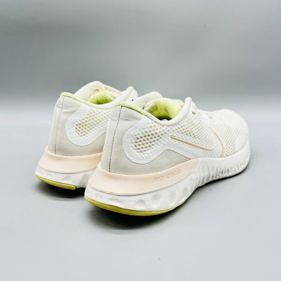 Nike Shoes Womens 6.5 White Renew Run Athletic Running Sneakers Lace Up Comfort - Picture 9 of 12